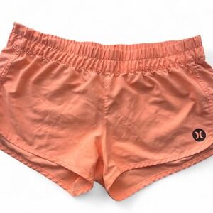 Women's large Coral Hurley shorts EUC athletic summer beach